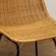 Vintage "Italia 100" model chair by Rotanhuis in woven wicker, 1950s