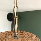 Rattan ball chandelier