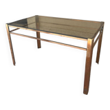 Table basse en bronze signée Malabert