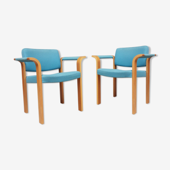 Ensemble de 2 fauteuils Magnus Olesen, design danois
