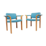 Vinatge mid century set of 2 Magnus Olesen danish armchairs, Scandinavian style