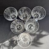 6 water glasses – Cristallerie de Nancy (1920-1934)