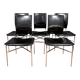 Suite de 5 chaises de salle à manger par Ross Littell pour Matteo Grassi