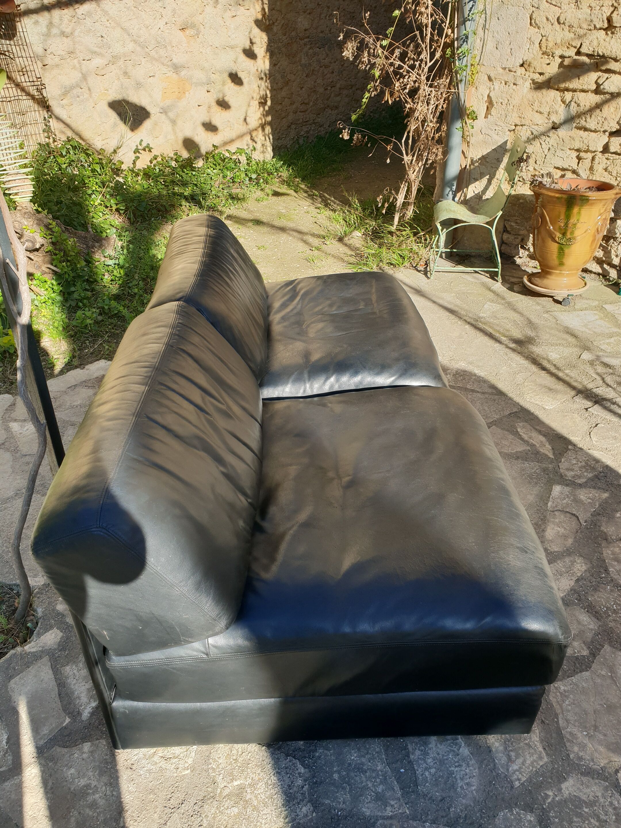 Pair of drivers in black leather