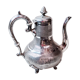 Silver metal teapot