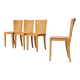Set 4 - plywood beech dining chair Dutch design postmodern