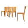 Set 4 - plywood beech dining chair Dutch design postmodern