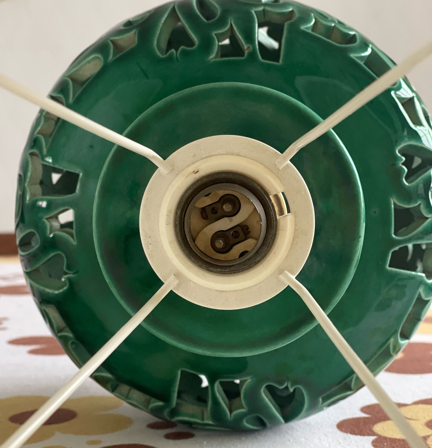 Antique ceramic lamp