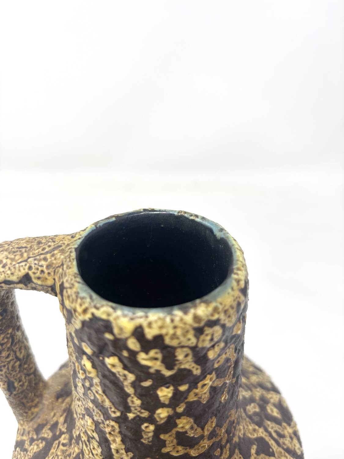 Yellow German ceramic vase