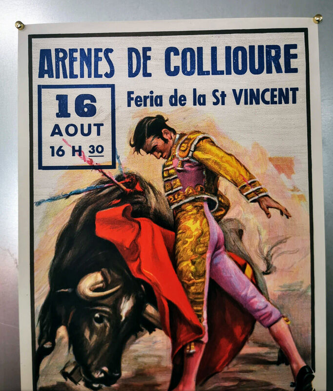 Collioure bullfighting poster