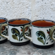 Set of 4 cups Boch Argenteuil
