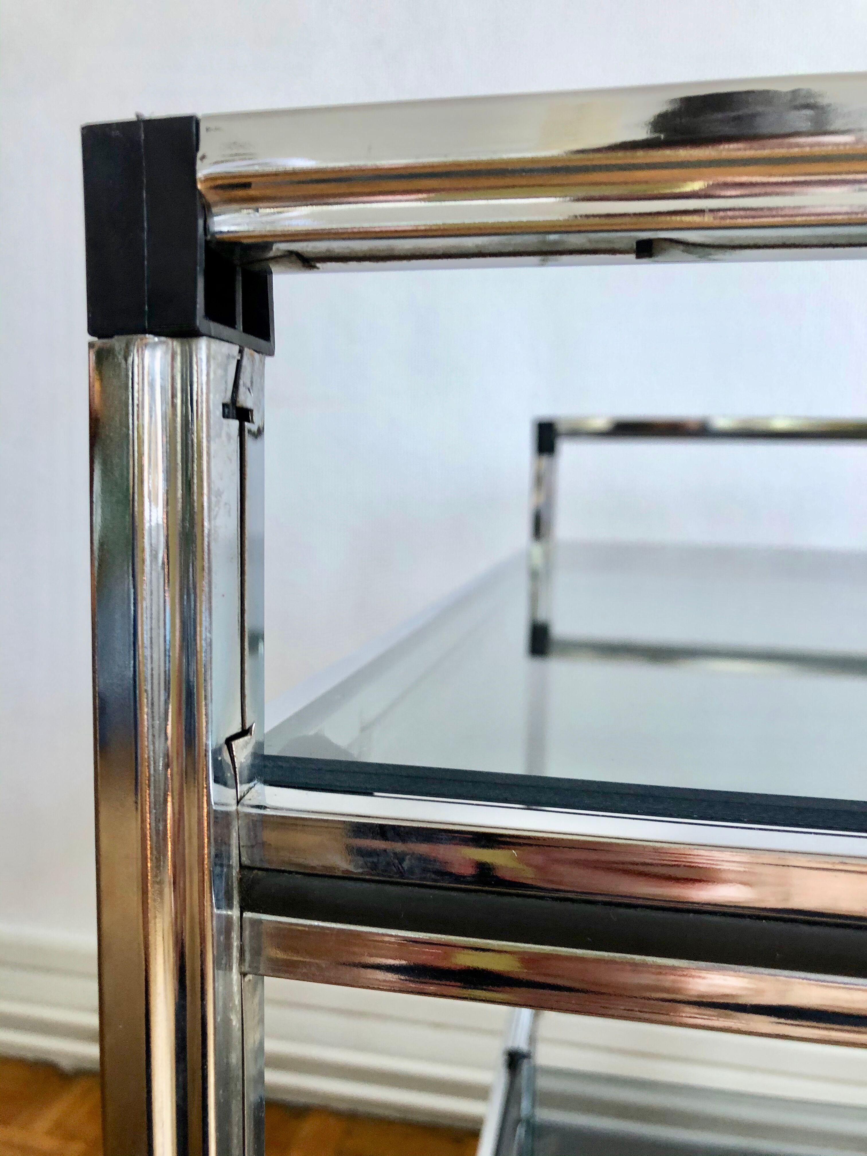 1970 Glasses chrome and smoked glass