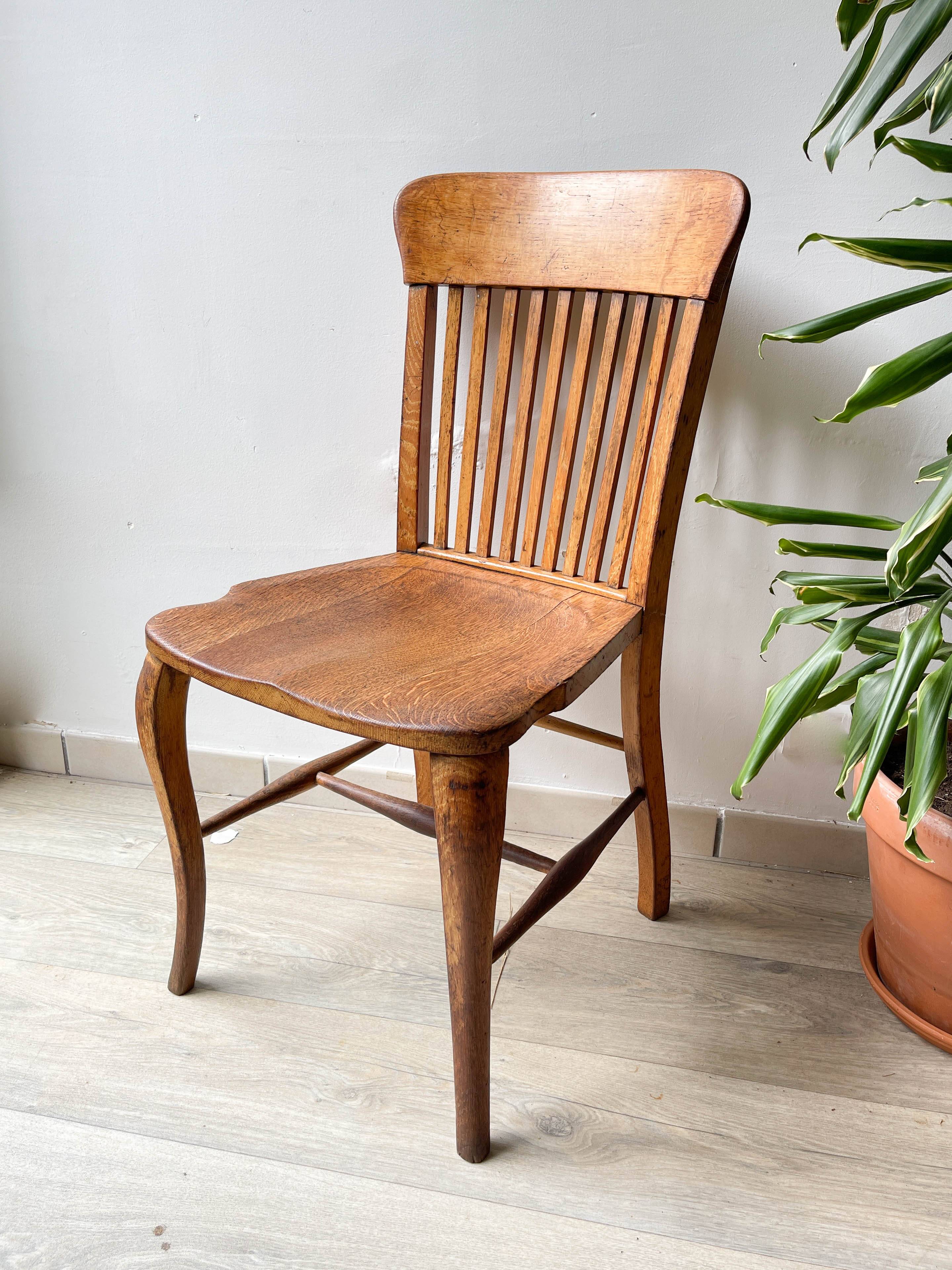 Office chair in solid oak baumann b8 19220/30