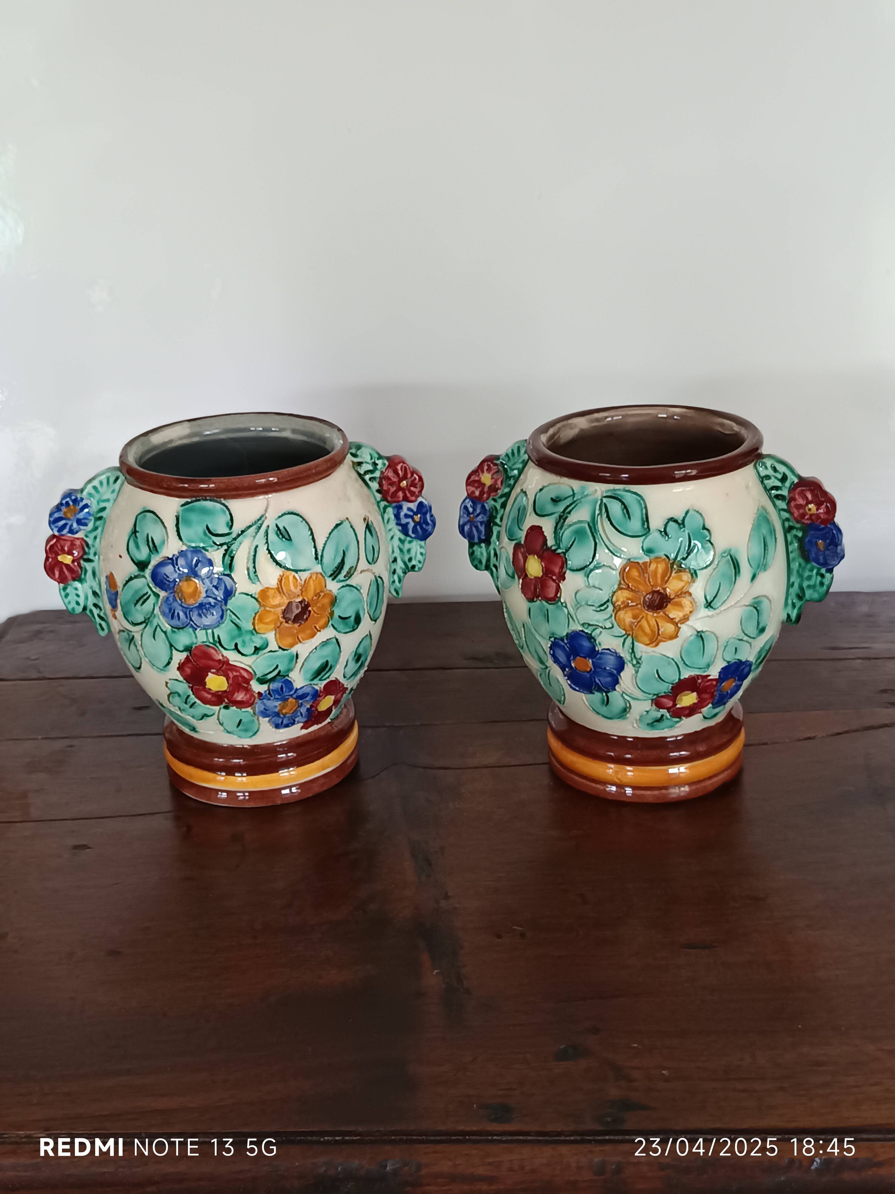 Pair of Cerart Monaco ear vases 1950/1960