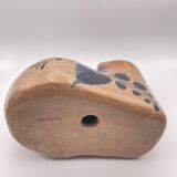 Glazed terracotta cat folklore Mexican art