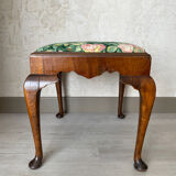 Tabouret en bois Chippendale XIXe