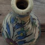 Iznik Turkey siliceous ceramic bottle with floral decoration 19th century