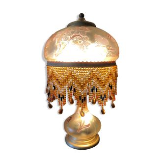 Glass lamp floral decoration Vianne ed. Suberville