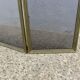 Fire screen, spark guard for fireplace "made in Italy" 3 panels in brass 70