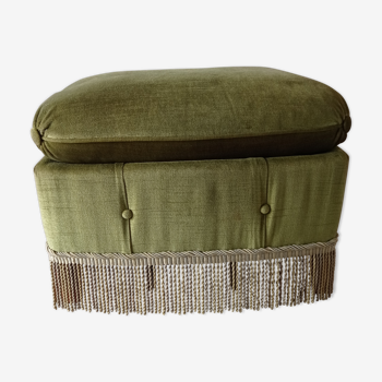 Pouf velours vintage