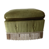 Vintage velvet pouf