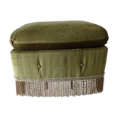 Pouf velours vintage