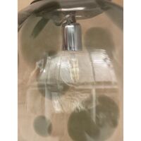 1990s contemporary olive-green and transparent sphere in murano glass