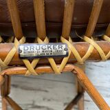 Bamboo and rattan chairs circa 60/70 from maison drucker