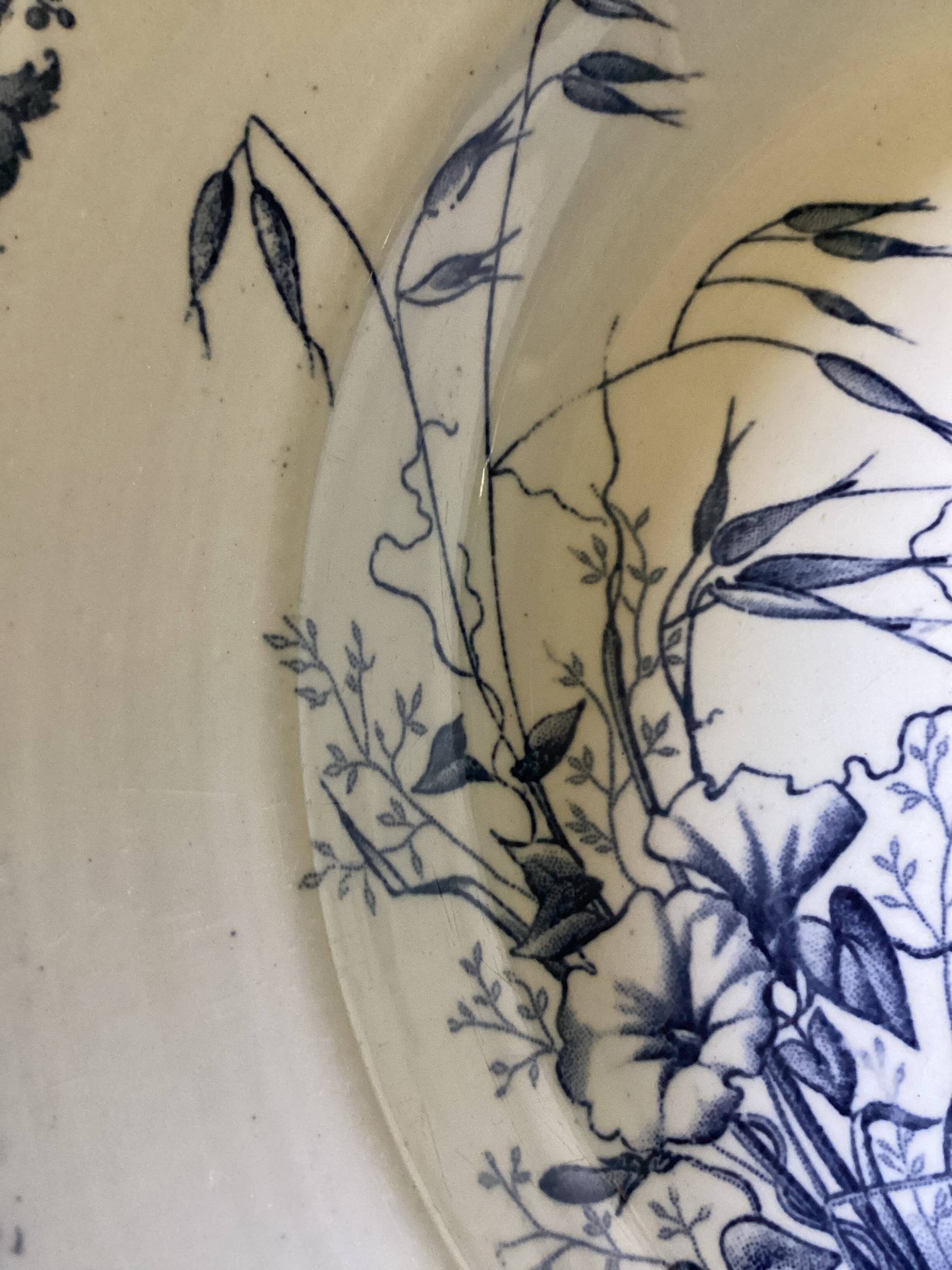 19th century Carmen iron earth soup plate dimensions: diameter -24 cm