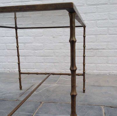 Side table with faux bamboo legs, 1962