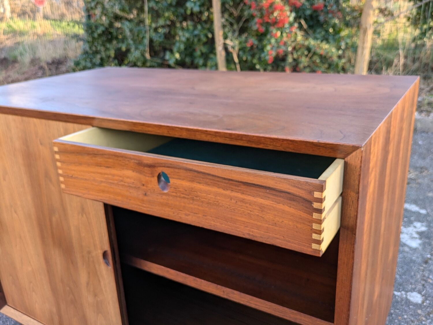Vintage teak sideboard attributed to Poul Cadovius.