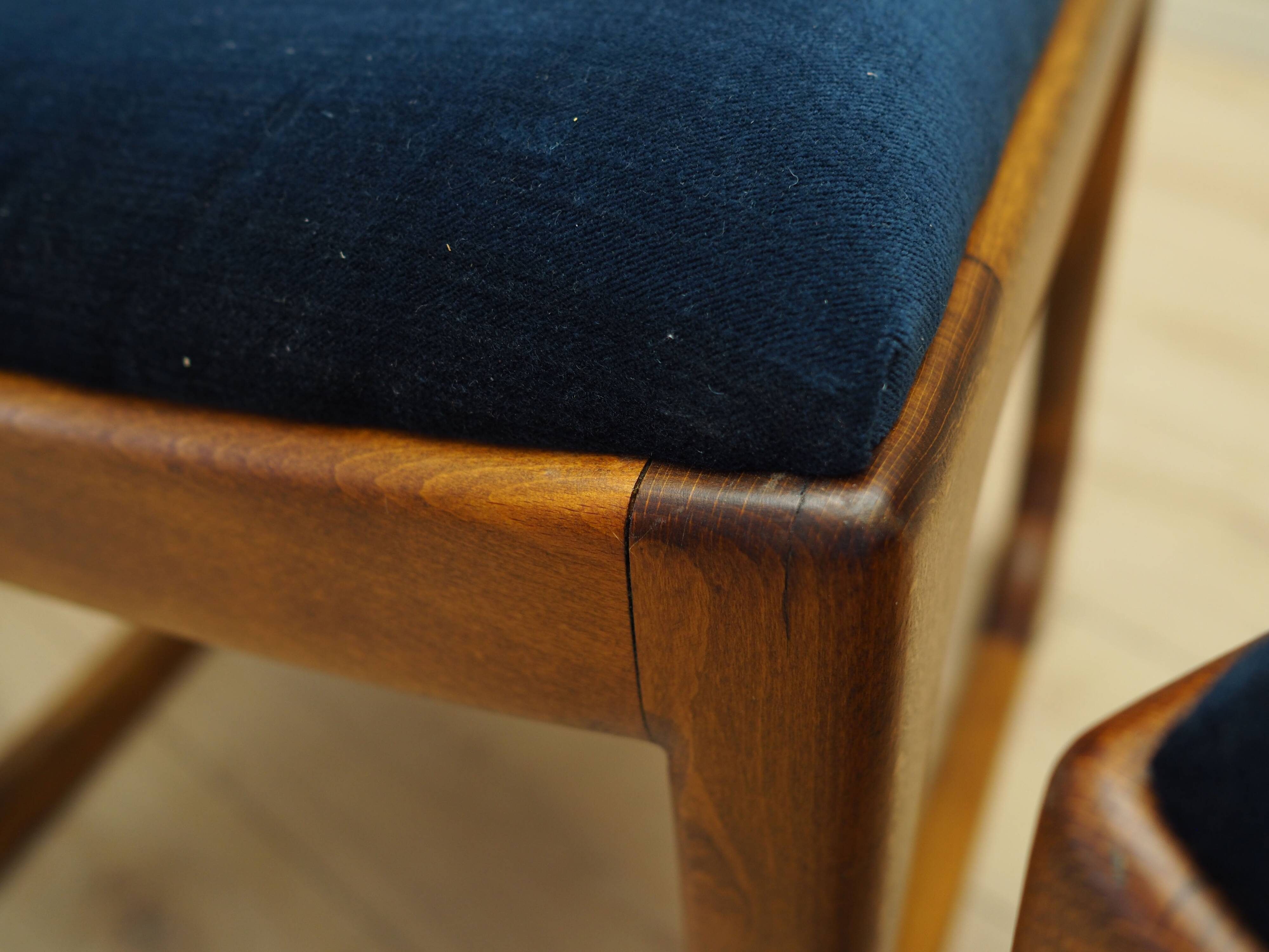 Set of four beech chairs, Danish design, 1950s, designer: Holger Jacobsen,