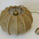 Vintage Rope Pendant Lamp / Handmade Rustic Chandelier/ Hanging Light 1970
