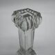 6 Portieux Art Deco knife rests in transparent moulded glass, French glassware from the 1930s.
