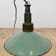 Industrial Petrol Enamel Military Pendant Lamp with Cast Aluminium Top