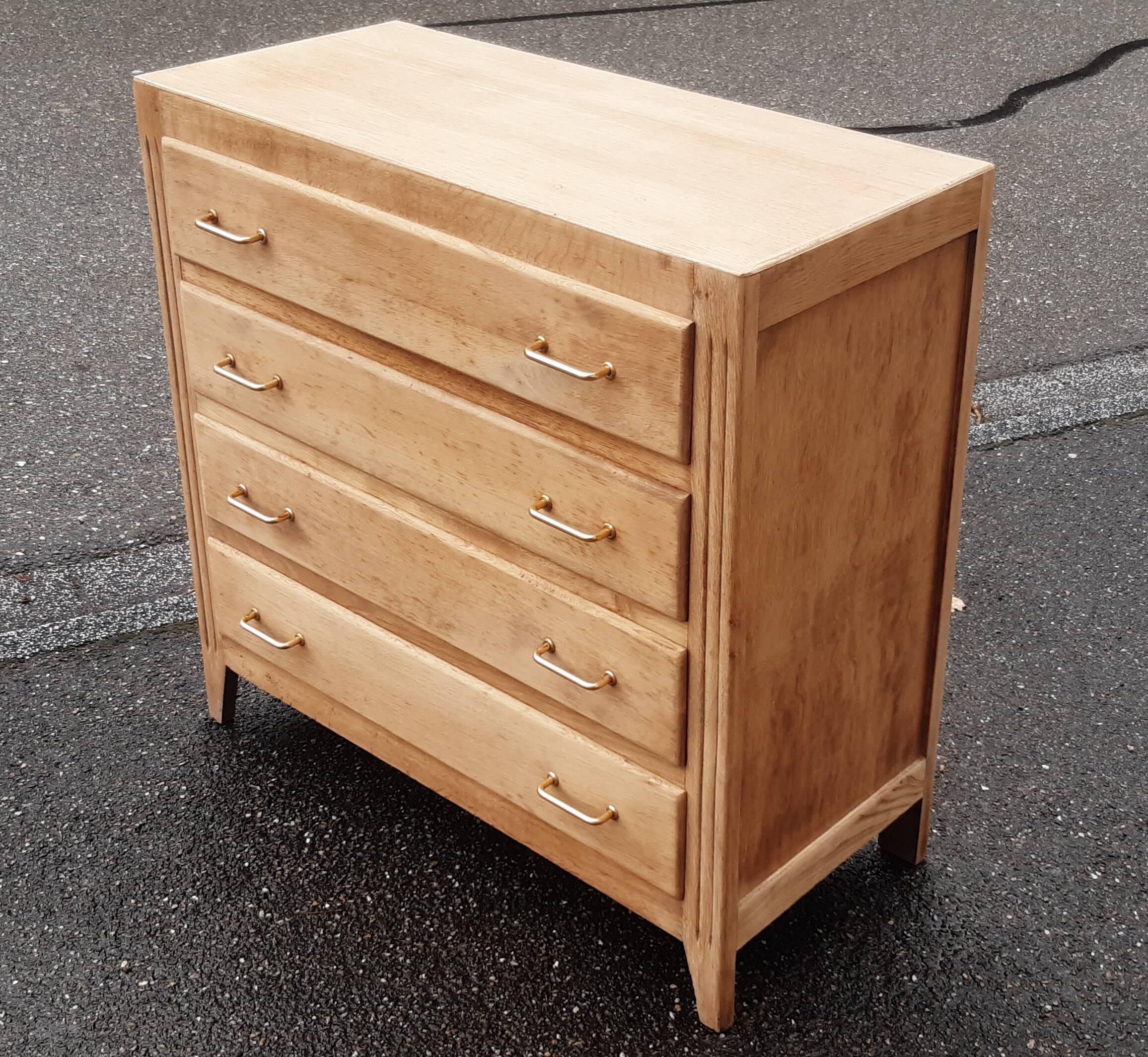 Commode vintage bois brut
