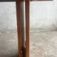 Brutalist Honey-Brown Pine Trestle Dining Table,  1970s France