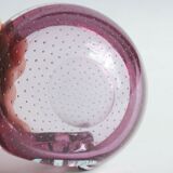 Murano glass purple bullicante trinket bowl, 1960s