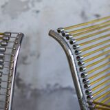 Two Rene Herbst Infabrica style Bungee armchairs