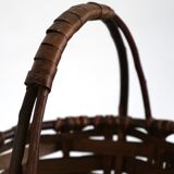 Brutalist basket in bark