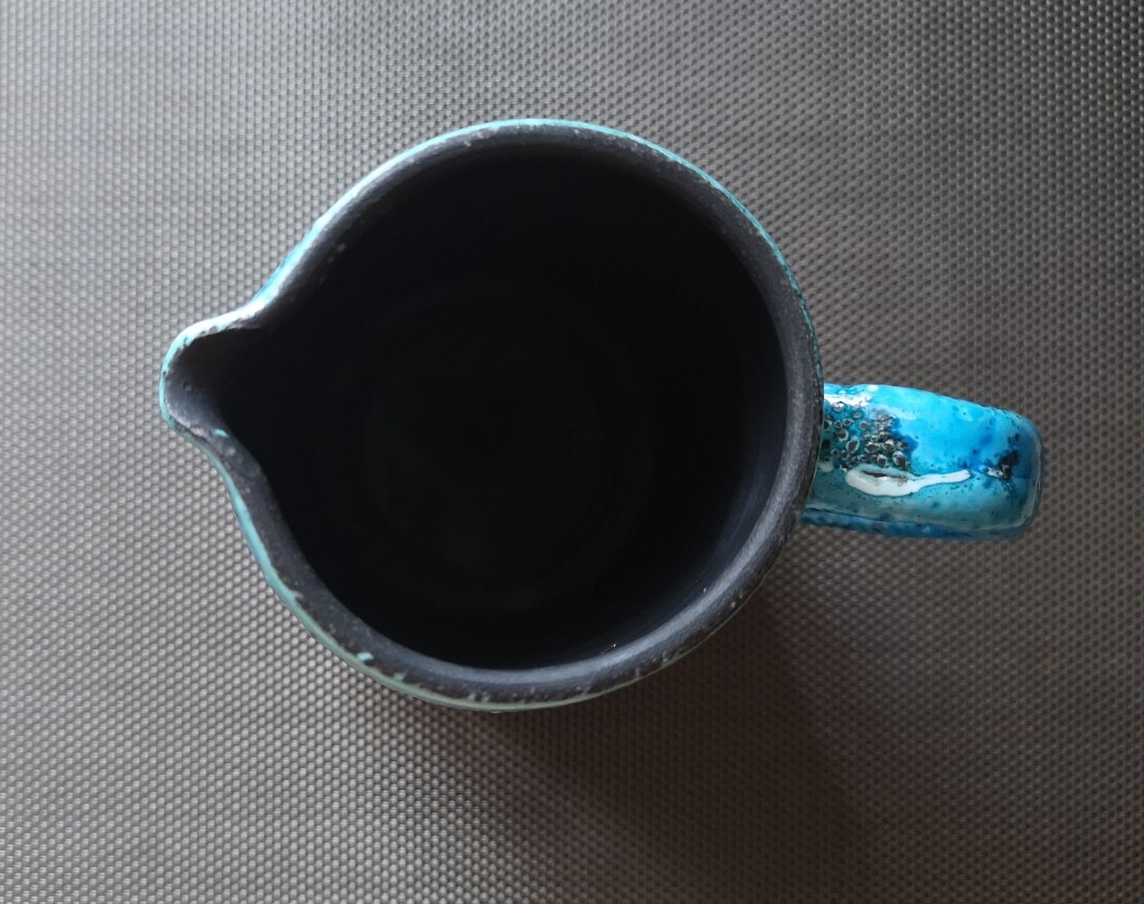 Enamelled ceramic pitcher - 1950s/1960s
