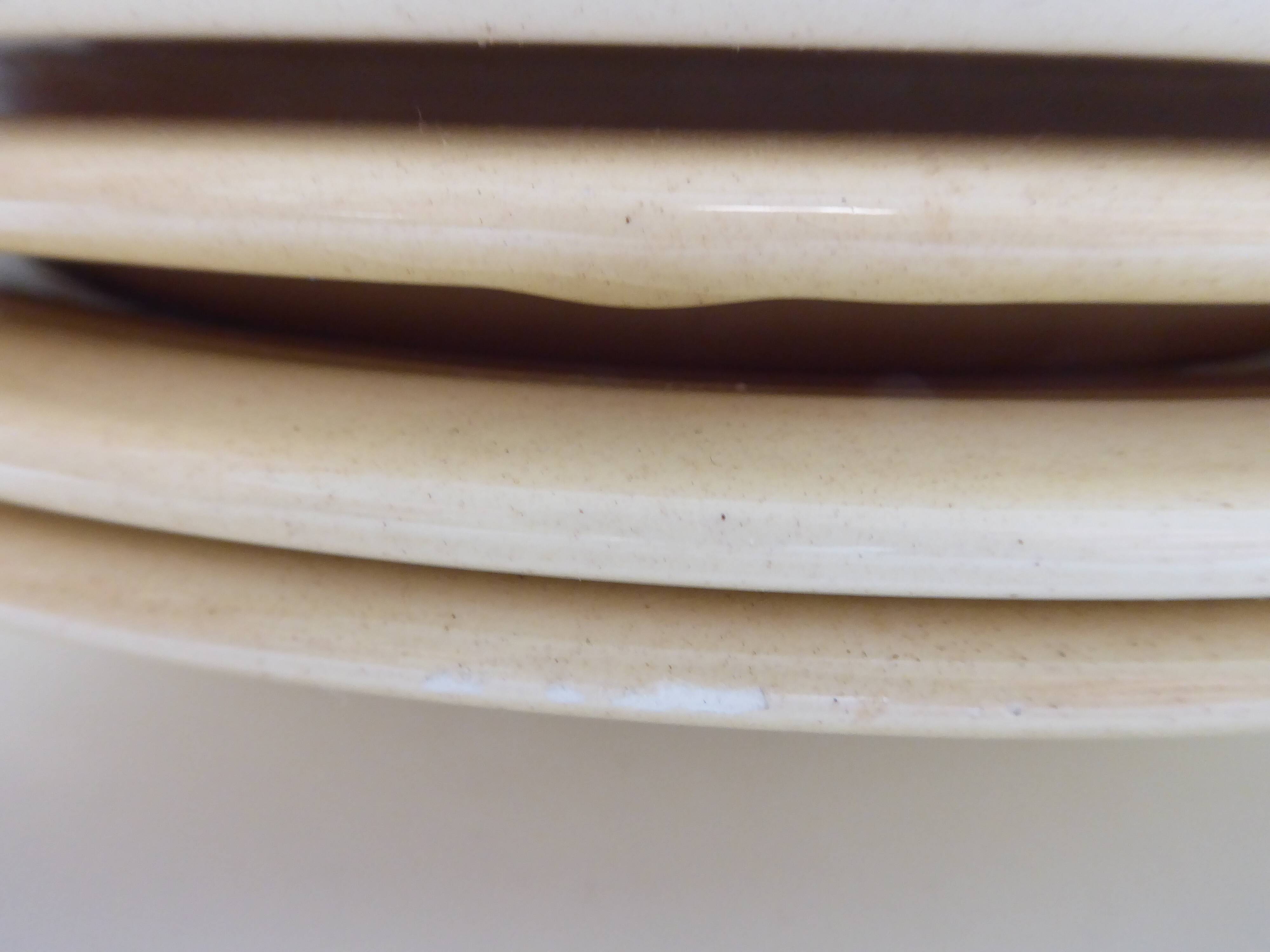 Set of 5 Vintage earthenware dinner plates