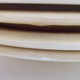 Set of 5 Vintage earthenware dinner plates