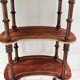 Antique guéridon with 3 levels in "bean" shape.