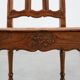 Chaise d'appoint en chêne sculpté, France, XVIIIe siècle