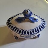 Vintage Gzhel porcelain sugar bowl