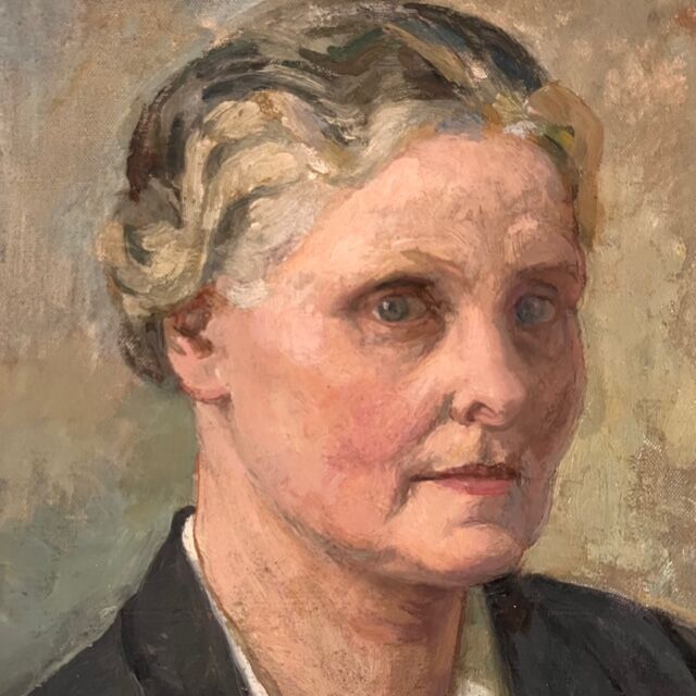 Portrait of a woman in profile