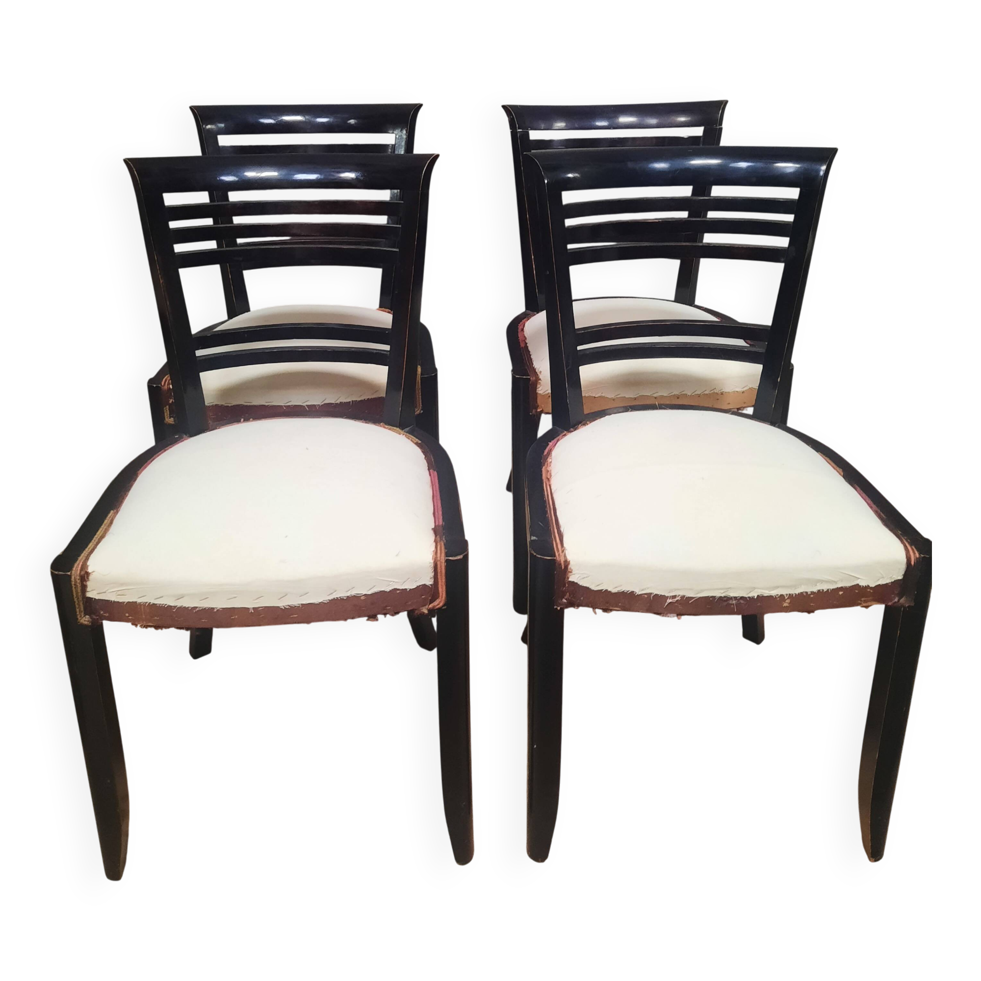 Set of 4 chairs from the 1950s.