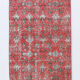 2x8 red floral turkish runner rug 77x261cm
