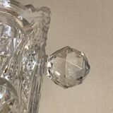 Old pressed glass moulded ice bucket
